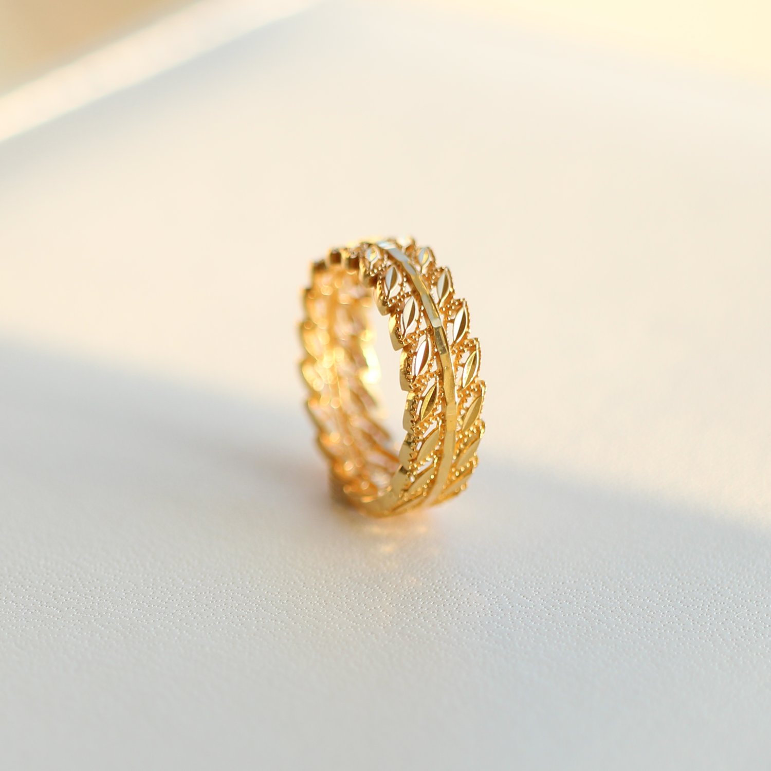 21金 アラビアン オリーブ リング [21K Arabian Olive Ring] – KAYO