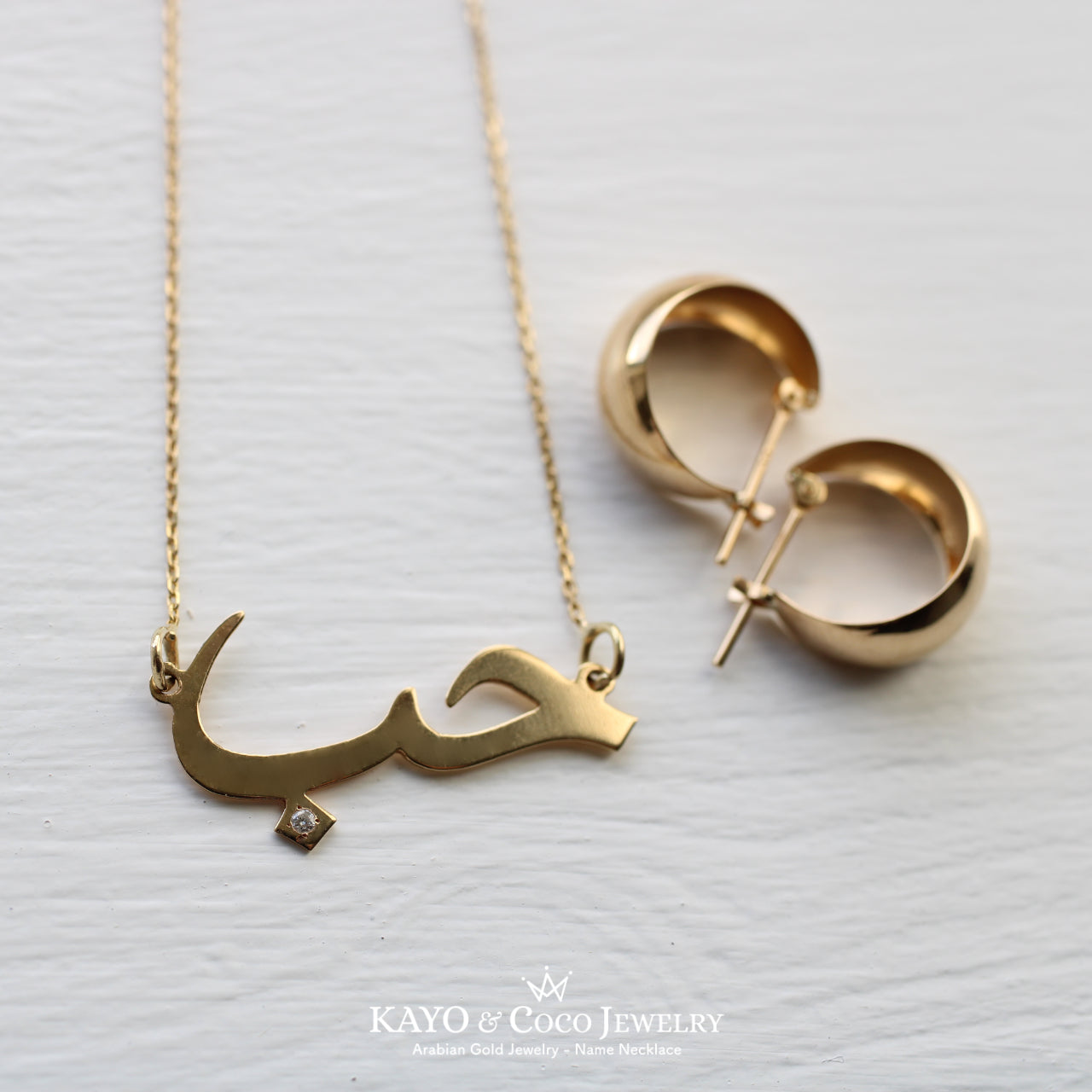 K18/K10 Love (حب) Arabic ネックレス