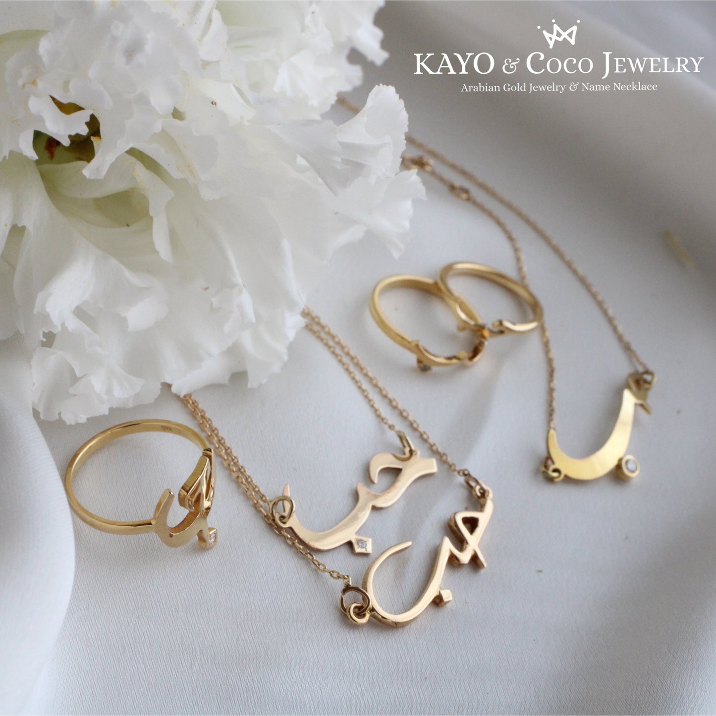 K18/K10 Love (حب) Arabic ネックレス