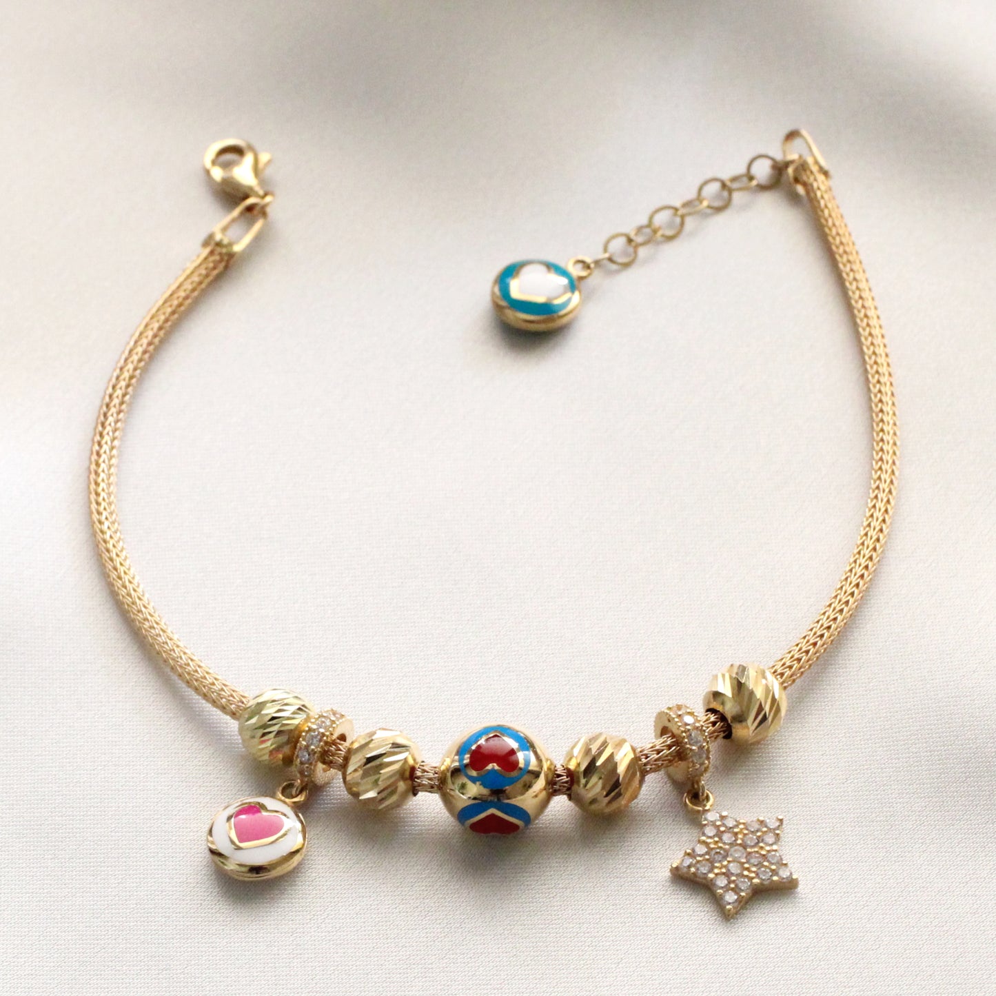18K チャームブレスレット Star