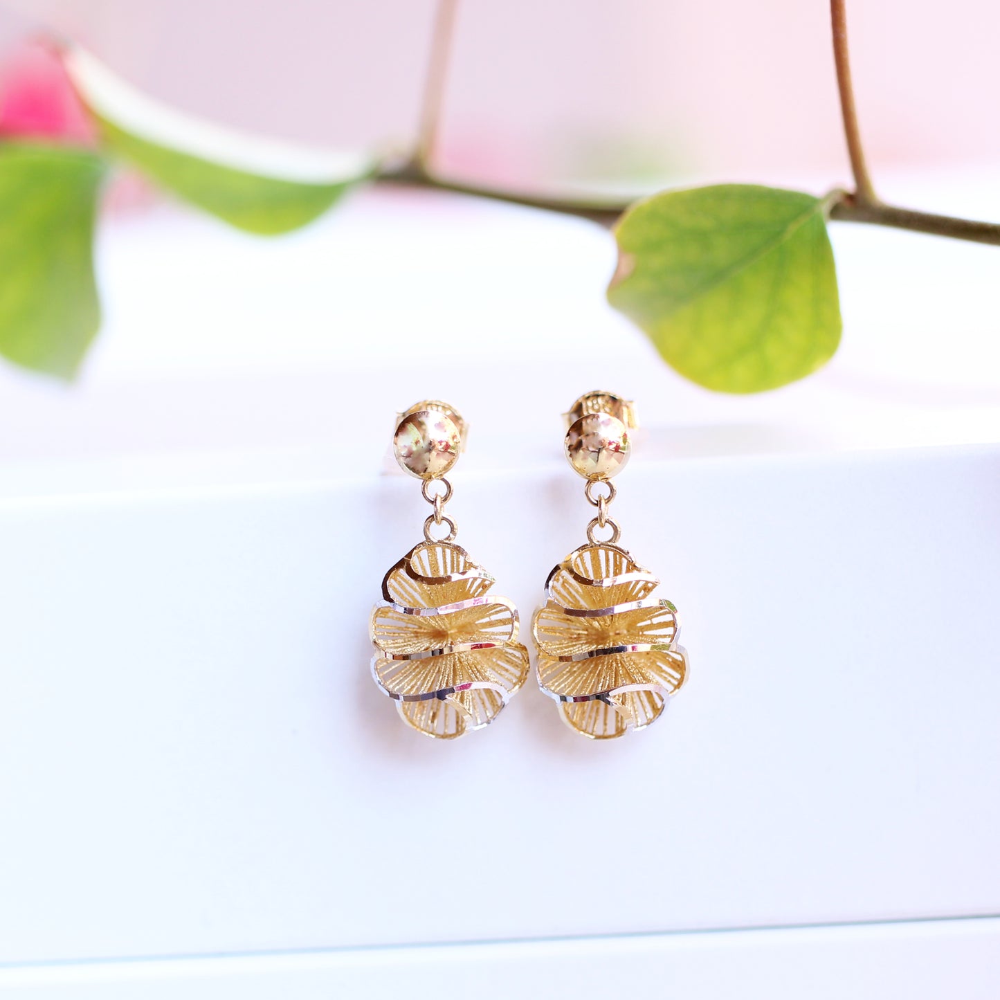 18K Swirls ピアス