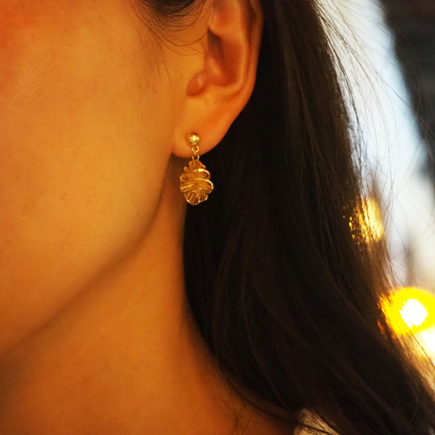 18K Swirls ピアス