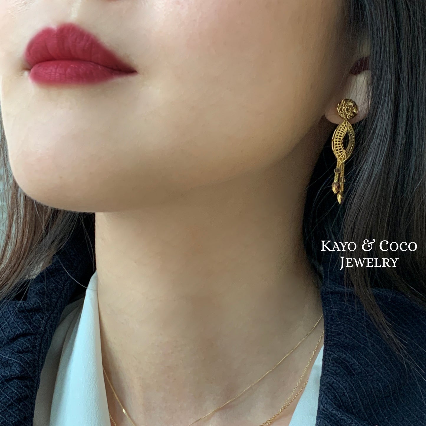 21K 揺れるArabian ピアス
