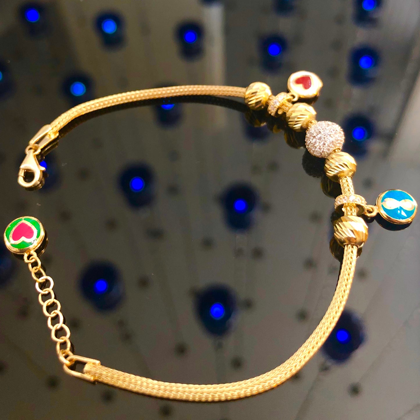18K チャームブレスレット Infinity