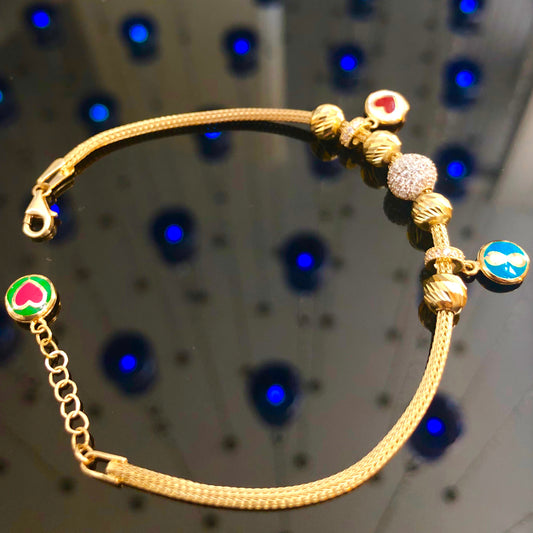 18K チャームブレスレット Infinity