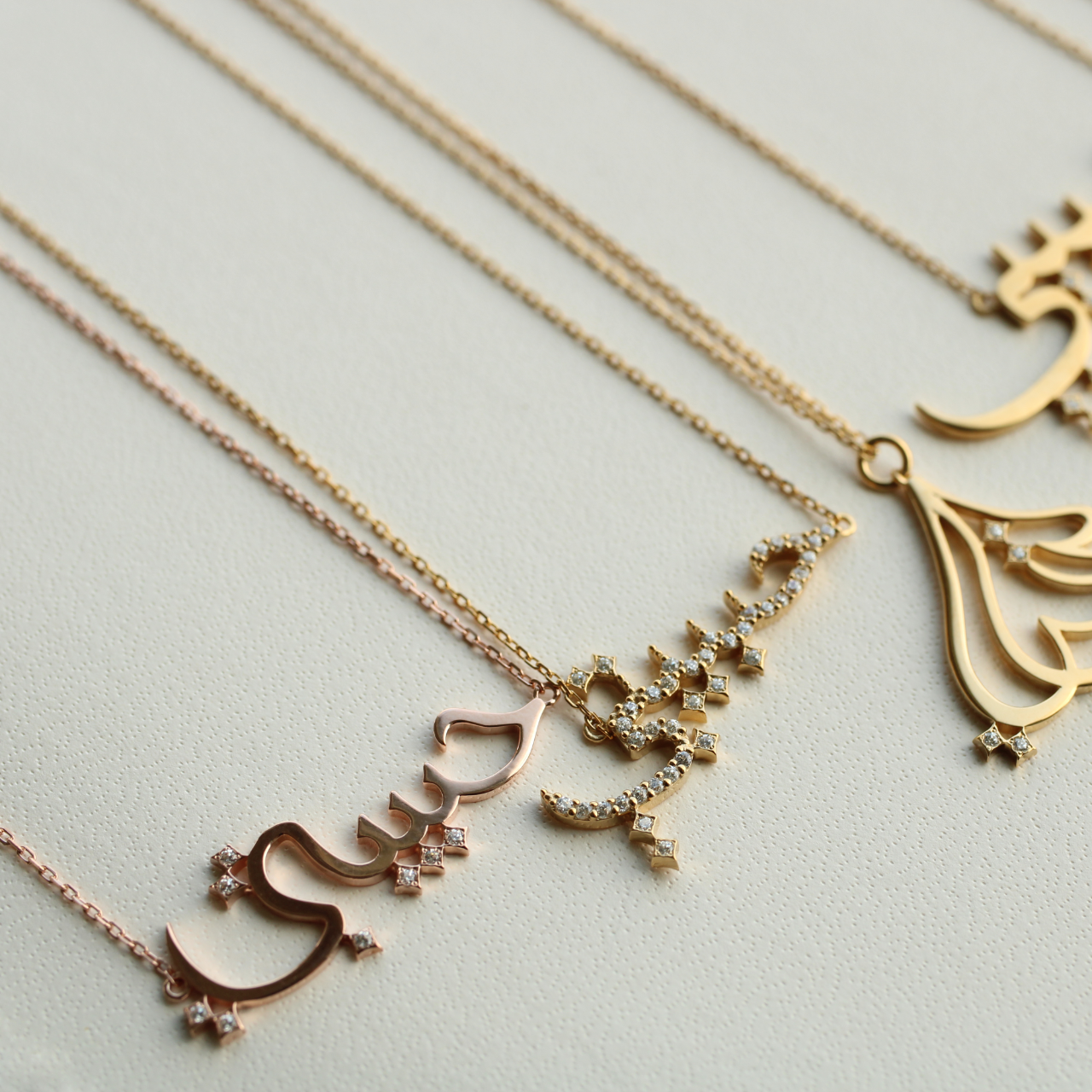 K18/K10  Habibty” Pure Love(ピュアラブ）Arabic Necklace