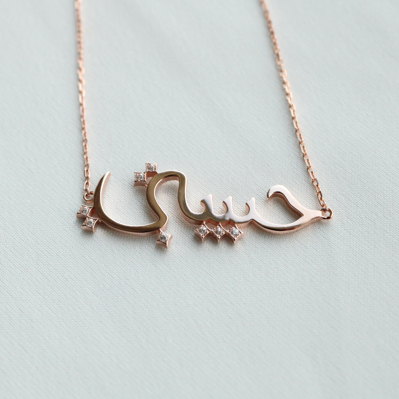 K18/K10  Habibty” Pure Love(ピュアラブ）Arabic Necklace