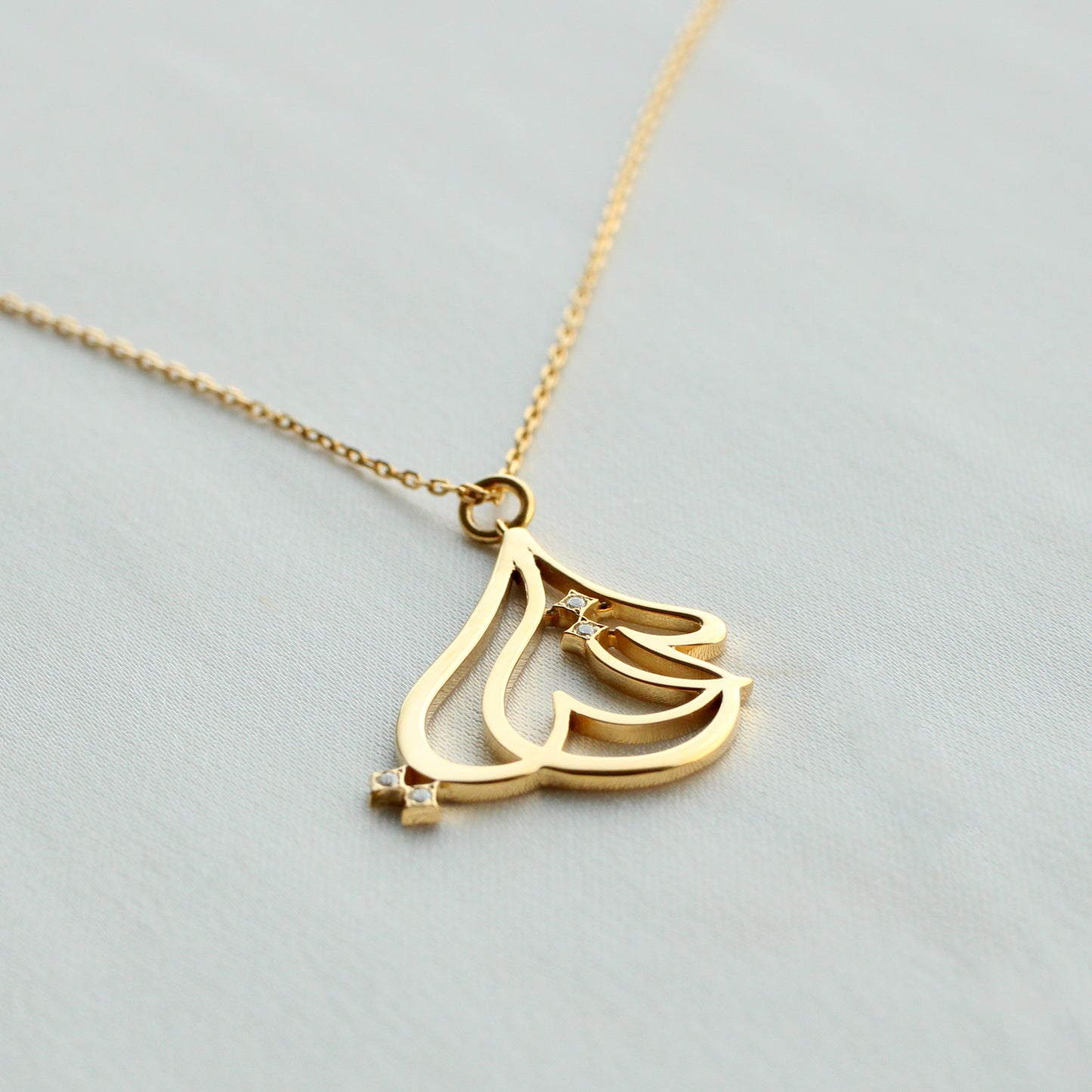 K18/K10 Arabic My Heart　（マイライフ）ネックレス
