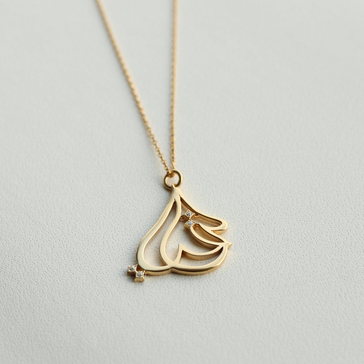 K18/K10 Arabic My Heart　（マイライフ）ネックレス