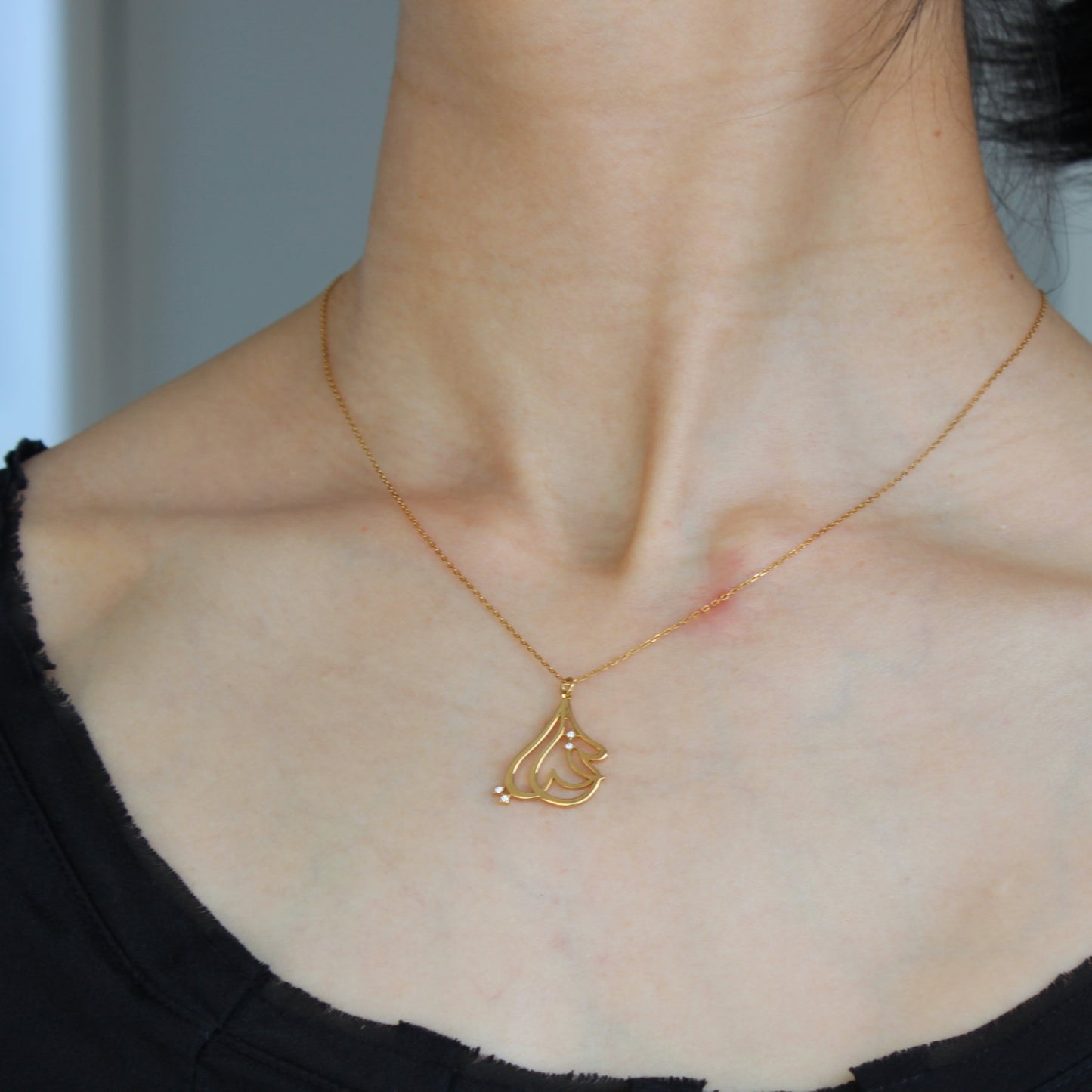 K18/K10 Arabic My Heart　（マイライフ）ネックレス