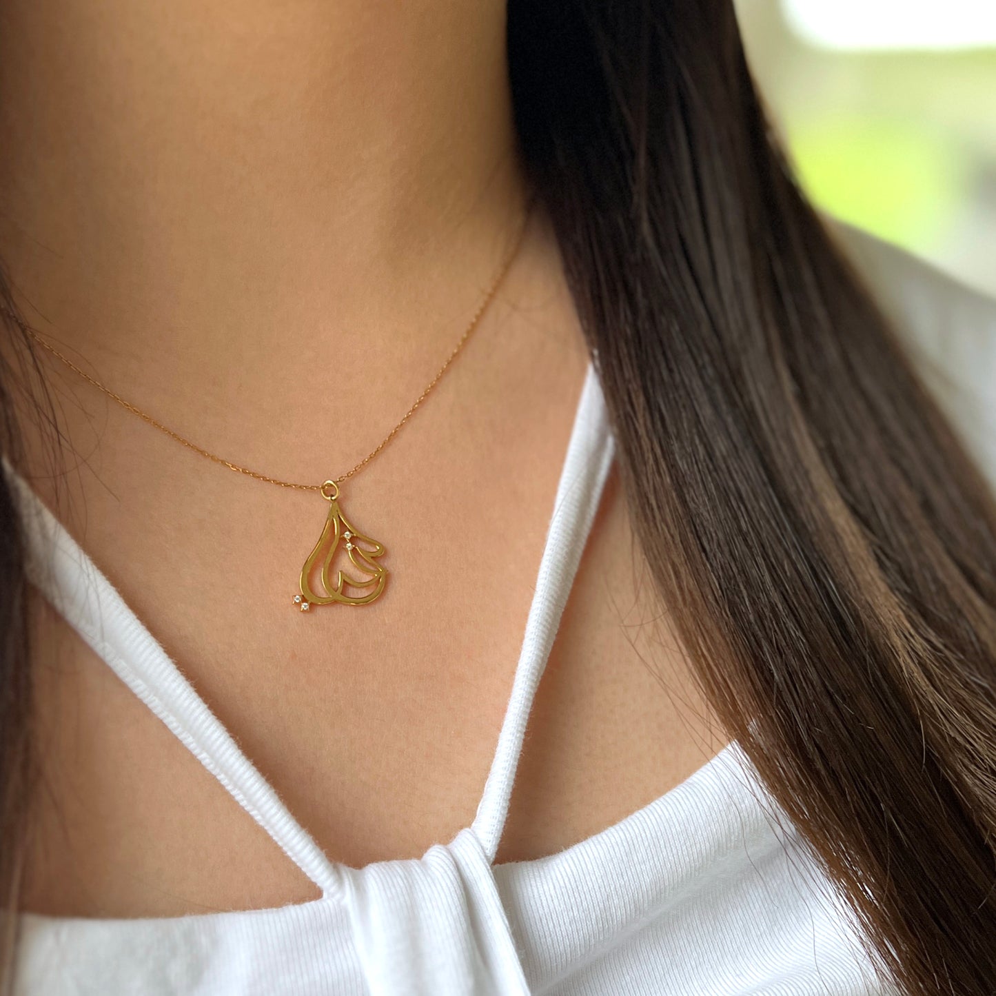 K18/K10 Arabic My Heart　（マイライフ）ネックレス