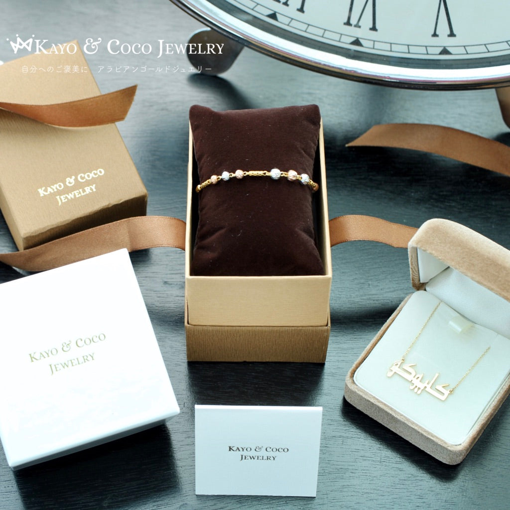 21K アラビアンオリーブリーフ ブレスレット［KAYO & Coco Jewelry］