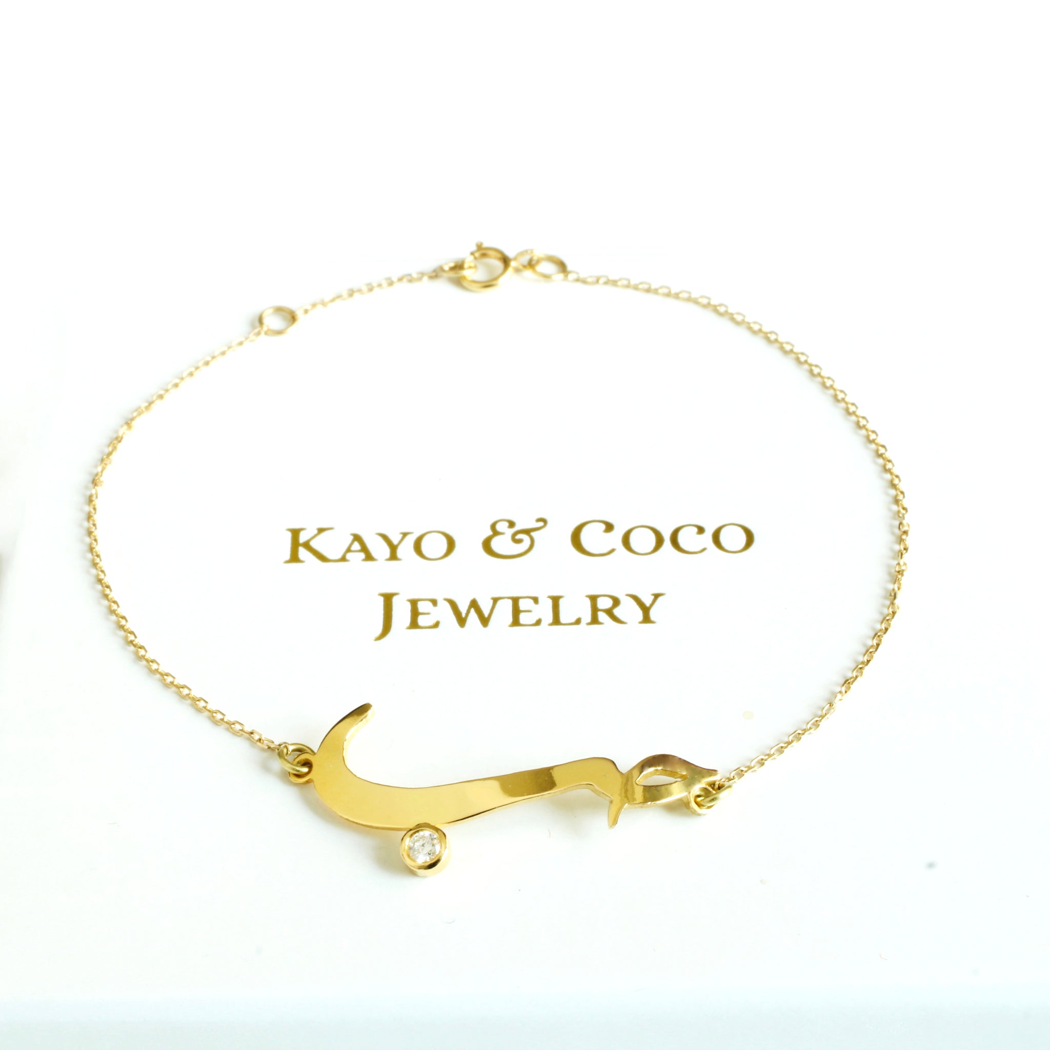 LOVE］18K アラビア語ネームブレスレット – KAYO & COCO JEWELRY